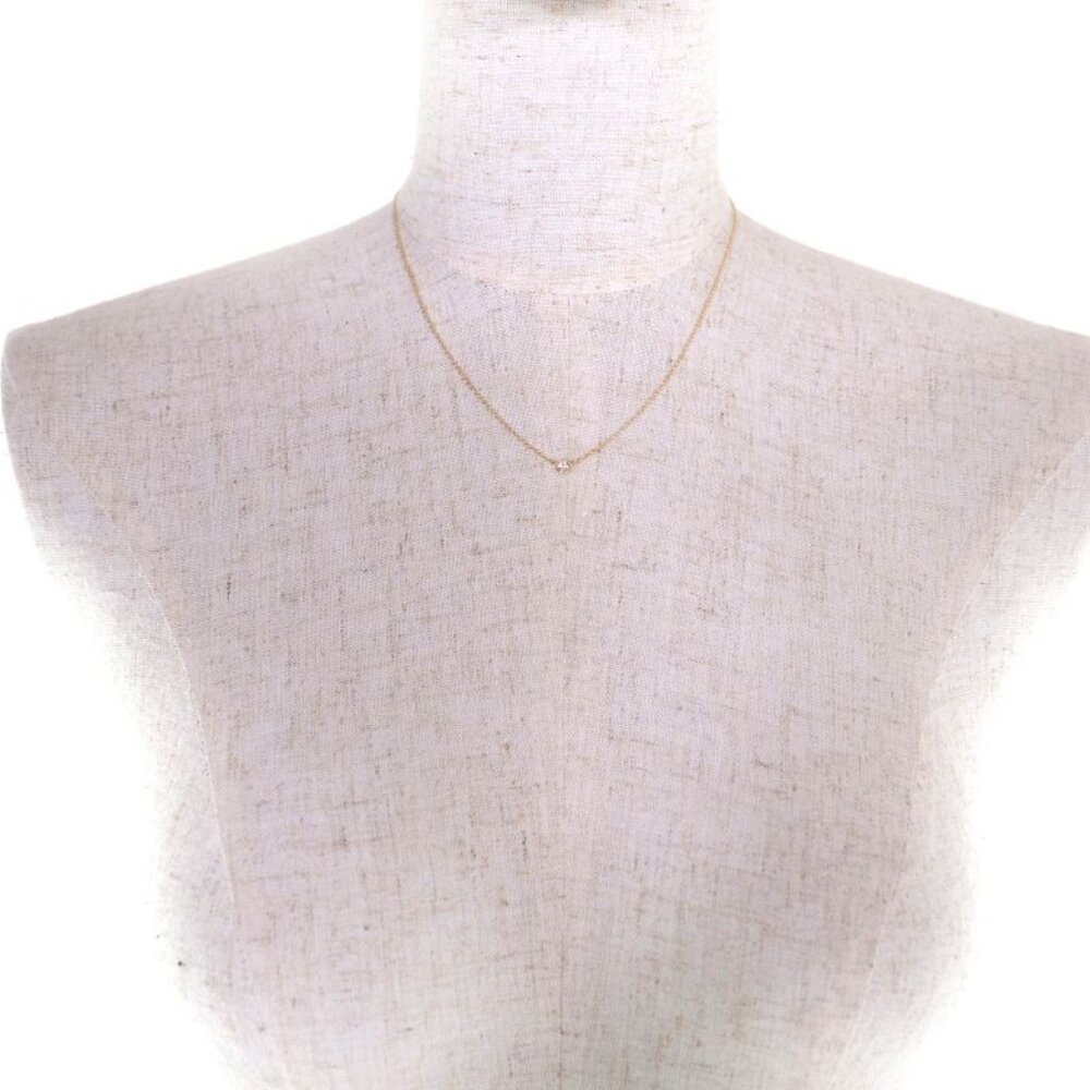 Tiffany & Co. Elsa Peretti By The Yard Necklace 18K YG Diamond 0.05ct - Picture 3 of 9